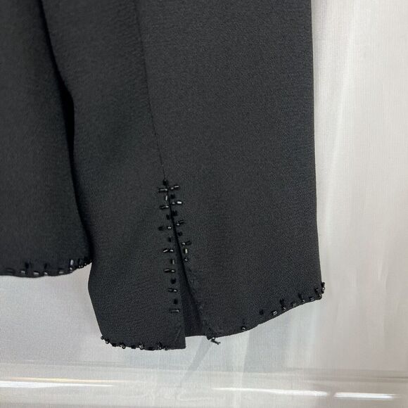 vintage 90's Adrianna Papell beaded 4 button blazer coat evening chic office - Picture 9 of 14